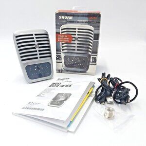 Shure MOTIV MV51 Digital Large-Diaphragm Condenser Microphone - Silver-Complete